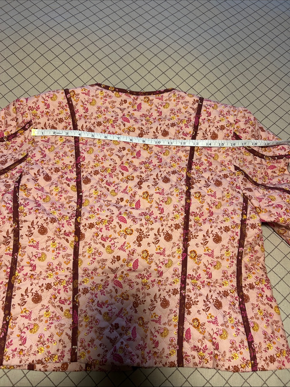 Avec Les Filles Pink Floral Quilted Jacket - Picture 6 of 14